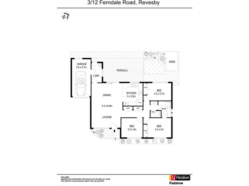 3/12 Ferndale Road, Revesby NSW 2212 Floorplan