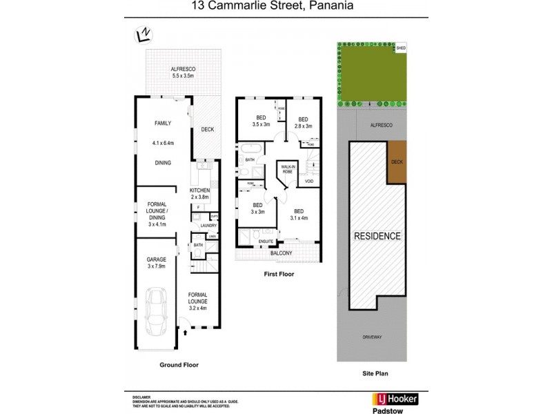 13 Cammarlie Street, Panania NSW 2213 Floorplan