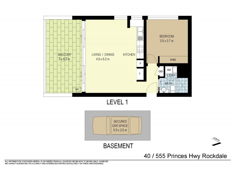 40/555 Princes Highway, Rockdale NSW 2216 Floorplan