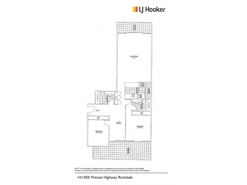 141/555 Princes Highway, Rockdale NSW 2216 Floorplan