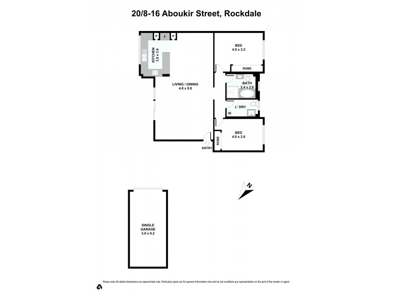 20/8-16 Aboukir Street, Rockdale NSW 2216 Floorplan