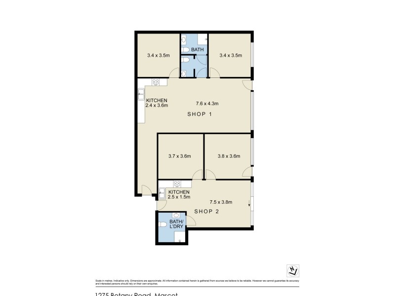 Shop 2/1275 Botany Road, Mascot NSW 2020