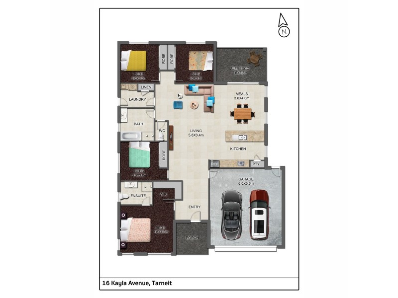 16 Kayla Avenue, Tarneit VIC 3029 Floorplan