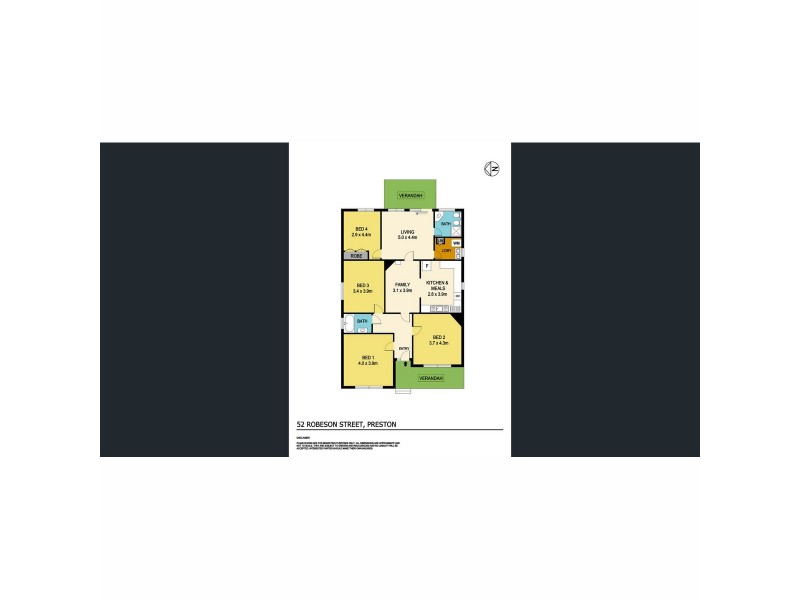 52 Robeson Street, Preston VIC 3072 Floorplan