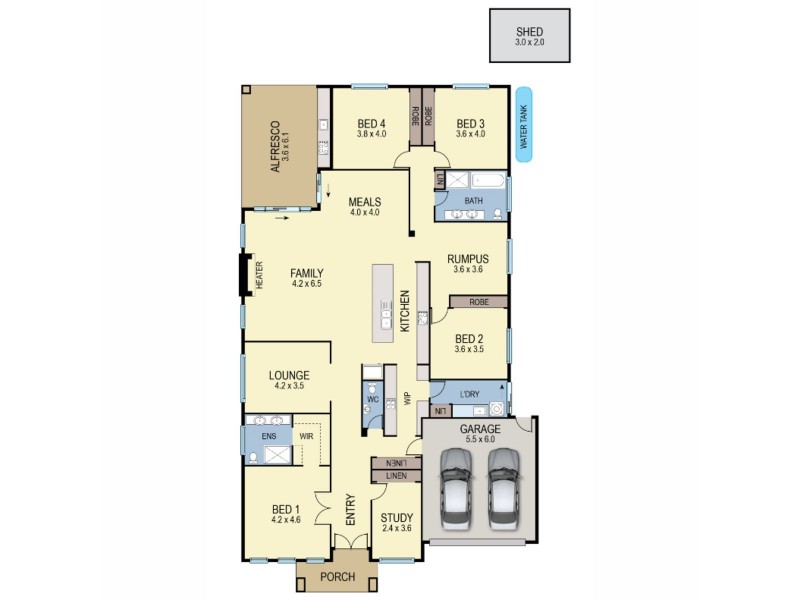 12 Moorabool Grove, Wollert VIC 3750 Floorplan