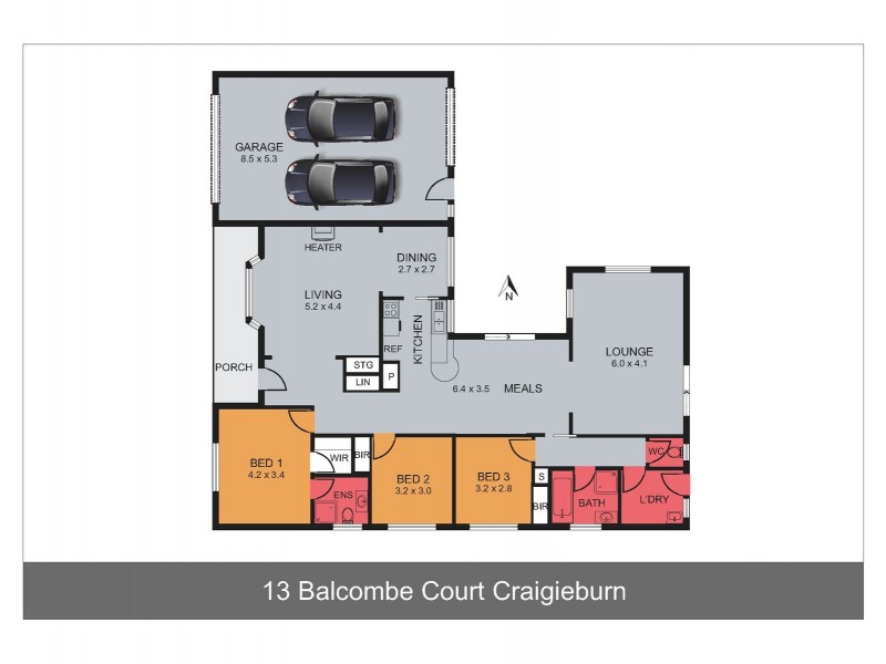13 Balcombe Court, Craigieburn VIC 3064 Floorplan