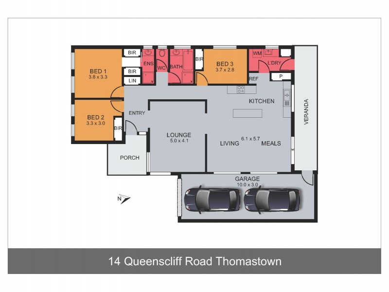 14 Queenscliff Road, Thomastown VIC 3074 Floorplan
