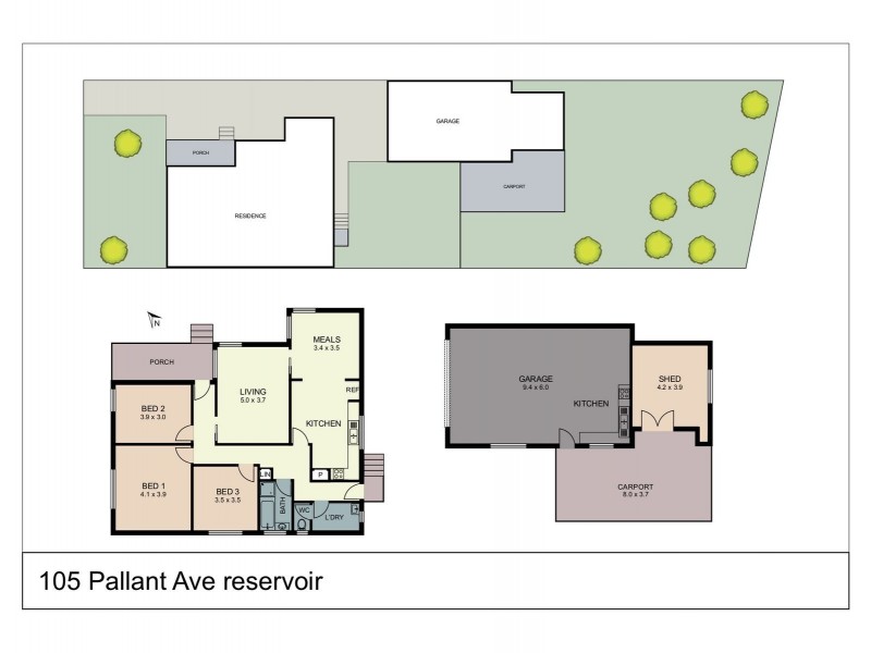 105 Pallant Avenue, Reservoir VIC 3073 Floorplan