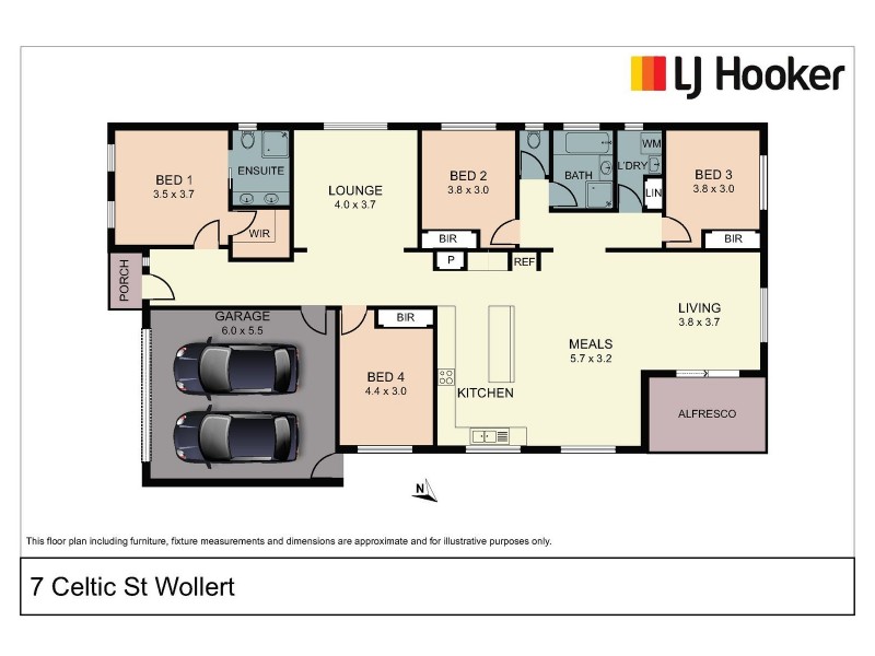 7 Celtic Street, Wollert VIC 3750 Floorplan