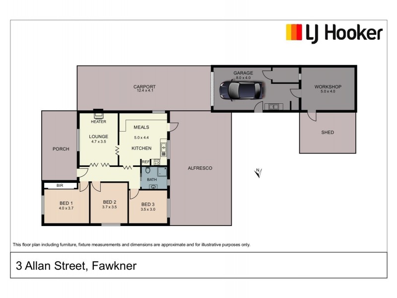 3 Allan Street, Fawkner VIC 3060 Floorplan