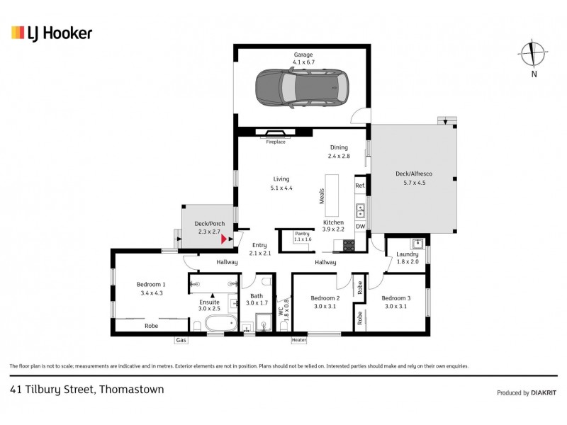 41 Tilbury Street, Thomastown VIC 3074 Floorplan