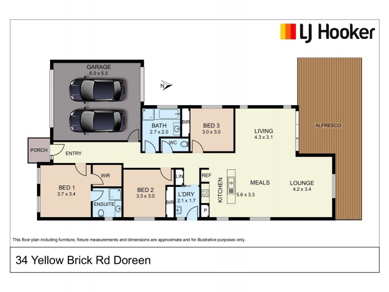 34 Yellow Brick Road, Doreen VIC 3754 Floorplan