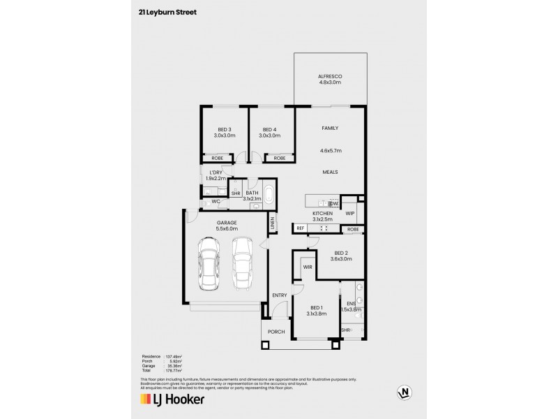 21 Leyburn Parade, Wollert VIC 3750 Floorplan