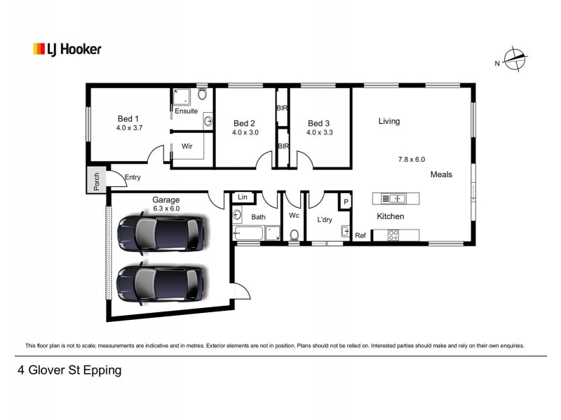 4 Glover Street, Epping VIC 3076 Floorplan