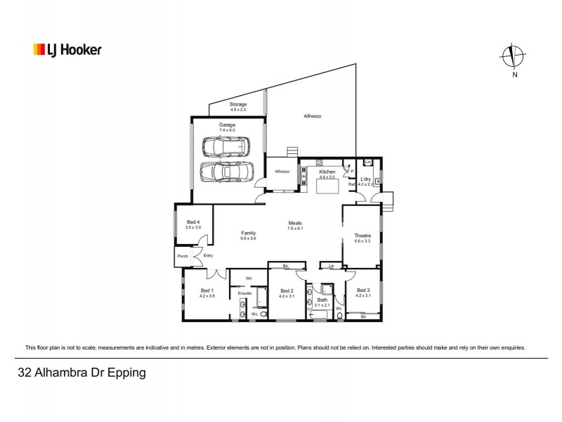 32 Alhambra Drive, Epping VIC 3076 Floorplan