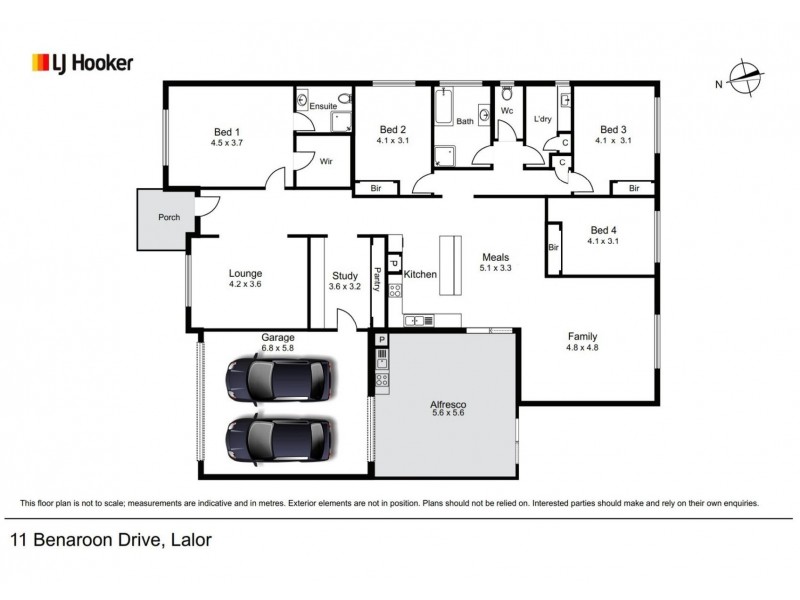 11 Benaroon Drive, Lalor VIC 3075 Floorplan