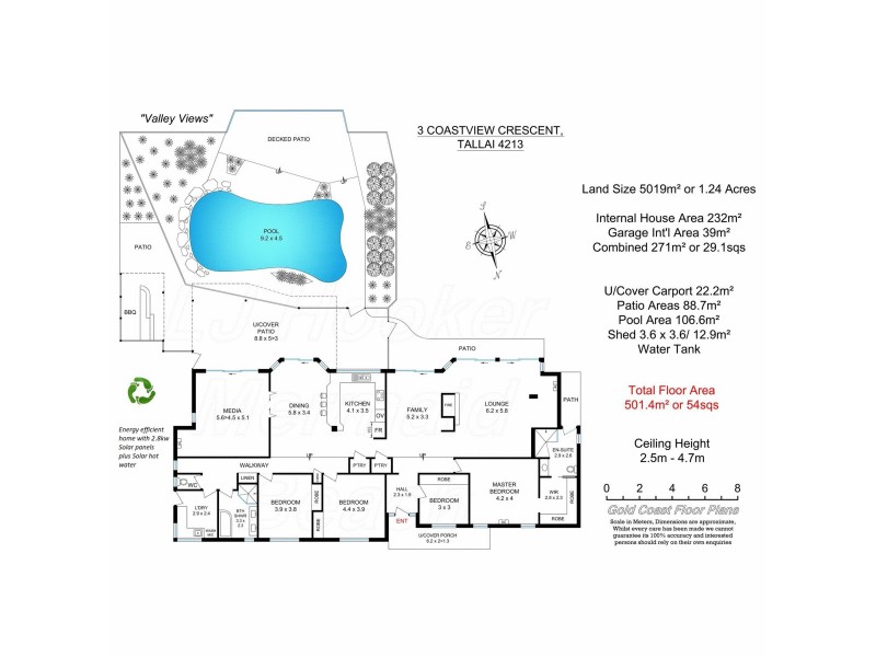 3 Coastview Crescent, Tallai QLD 4213 Floorplan