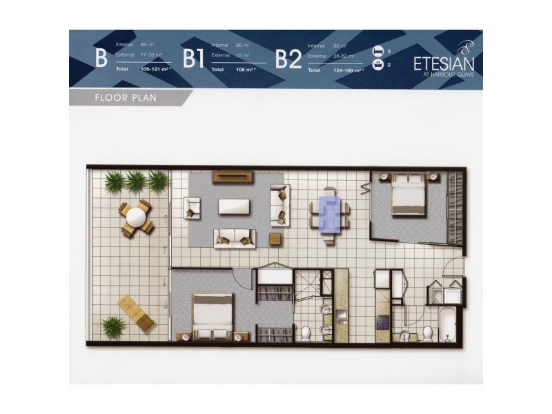 602/41 Harbour Town Drive, Biggera Waters QLD 4216 Floorplan