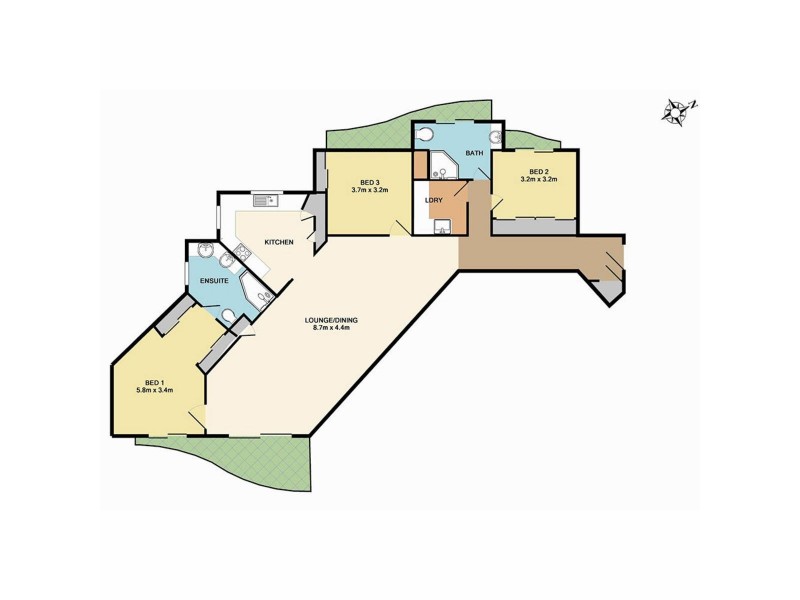 54/501 Queen Street, Brisbane City QLD 4000 Floorplan