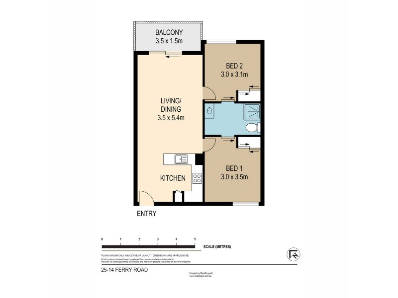 25/14 Ferry Road, West End QLD 4101 Floorplan