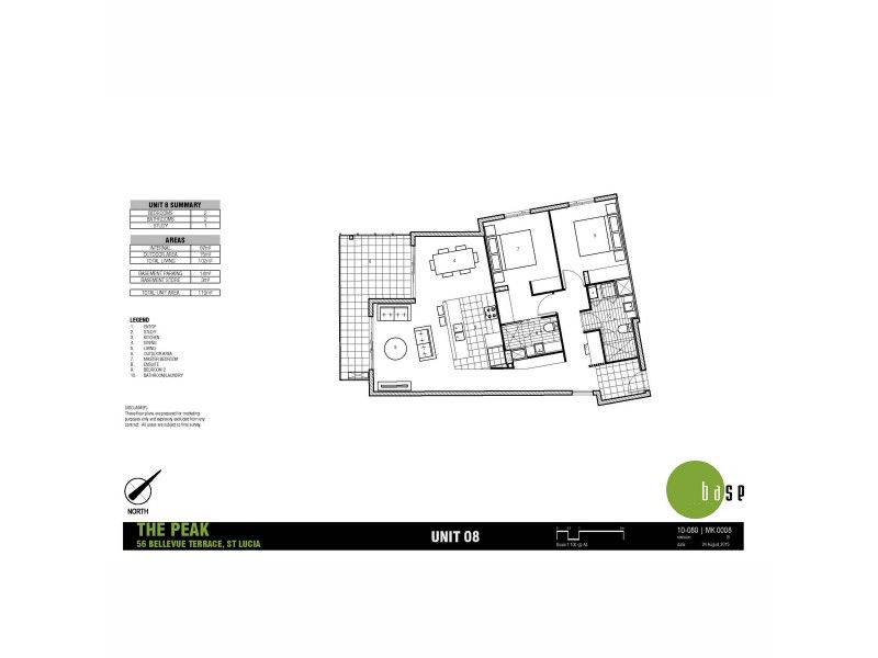 8/56 Bellevue Terrace, St Lucia QLD 4067 Floorplan