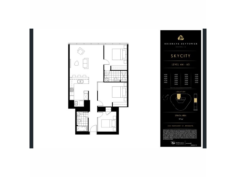 5506/222 Margaret Street, Brisbane City QLD 4000 Floorplan