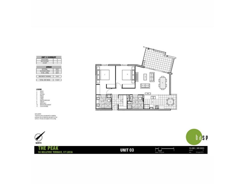 3/56 Bellevue Terrace, St Lucia QLD 4067 Floorplan