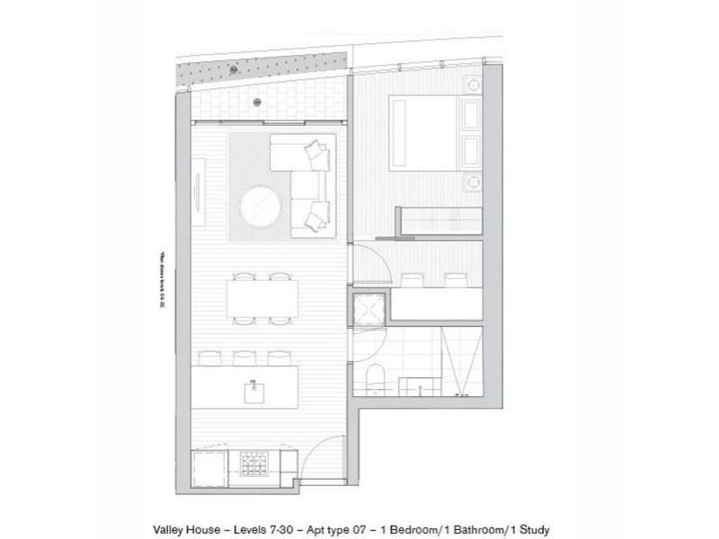 1207/167 Alfred Street, Fortitude Valley QLD 4006 Floorplan