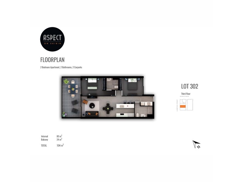 302/27 Ekibin Road, Annerley QLD 4103 Floorplan