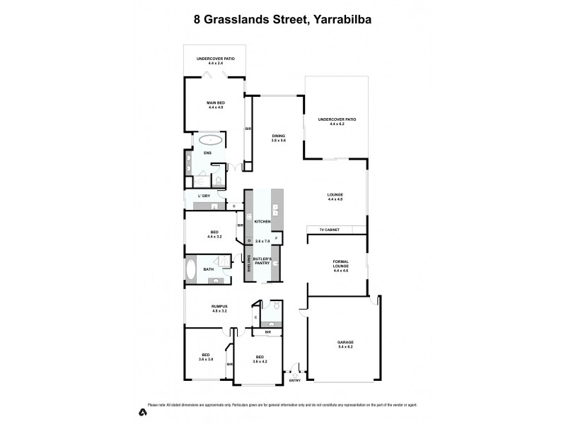 8 Grasslands Street, Yarrabilba QLD 4207 Floorplan