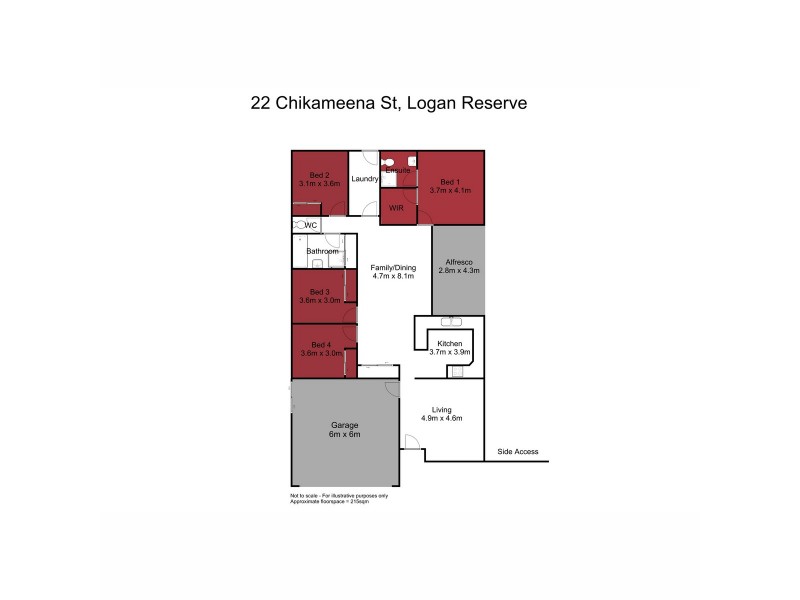 22 Chikameena Street, Logan Reserve QLD 4133 Floorplan