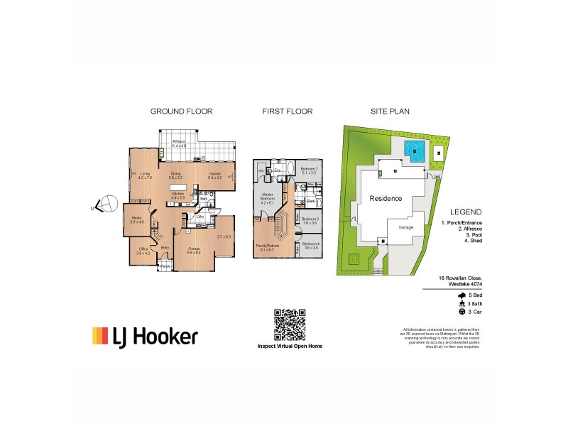 16 Rowallan Close, Westlake QLD 4074 Floorplan