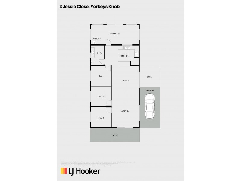 3 Jessie Close, Yorkeys Knob QLD 4878 Floorplan