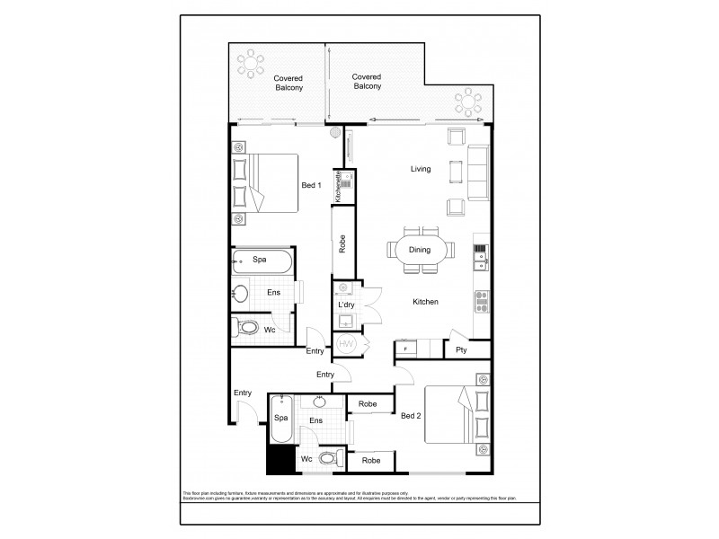 Apartment 326 327/5 Triton Road, Palm Cove QLD 4879 Floorplan