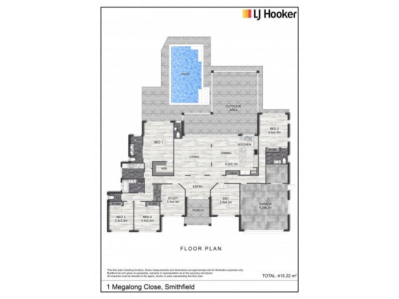 1 Megalong Close, Smithfield QLD 4878 Floorplan