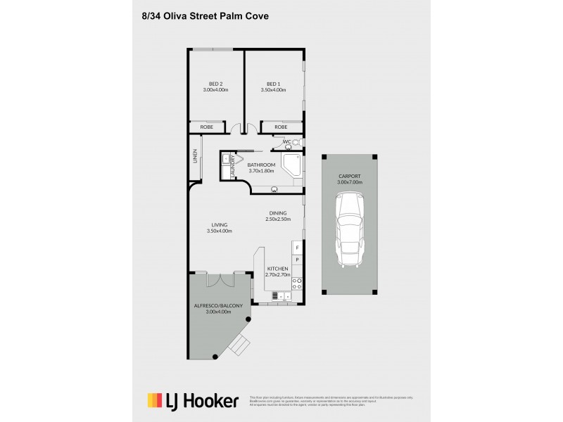 8/34 Oliva Street, Palm Cove QLD 4879 Floorplan