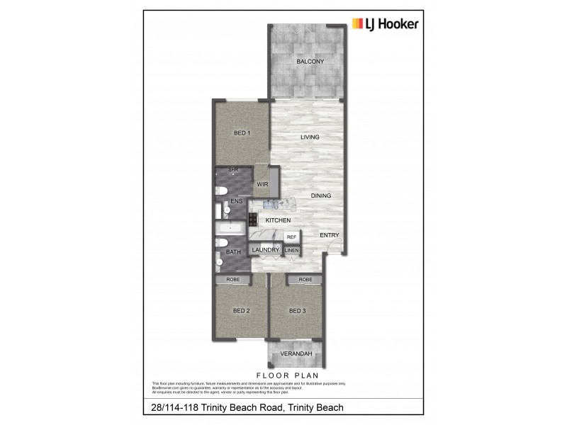 28/114-118 Trinity Beach Road, Trinity Beach QLD 4879 Floorplan