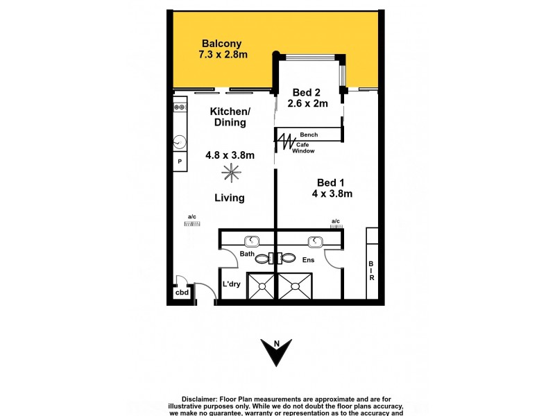 2208/2-22 Veivers Road, Palm Cove QLD 4879 Floorplan