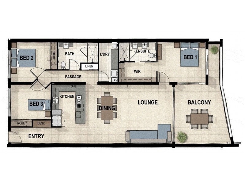 4/43-45 Sims Esplanade, Yorkeys Knob QLD 4878 Floorplan