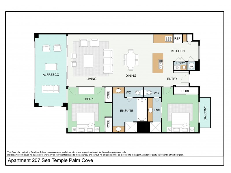 Apartment 207/5 Triton Street, Palm Cove QLD 4879 Floorplan