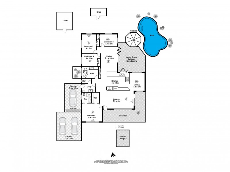 2 Baronia Cresent, Holloways Beach QLD 4878 Floorplan
