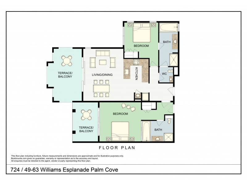 Apartment 724/49-63 Williams Esplanade, Palm Cove QLD 4879 Floorplan