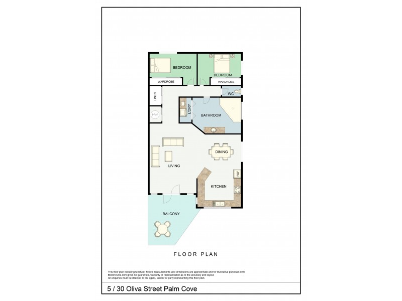 Apartment 5/30 Oliva Street, Palm Cove QLD 4879 Floorplan