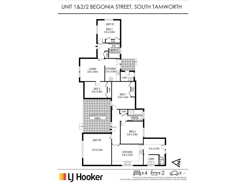 Unit 1 & 2/2 Begonia Street, South Tamworth NSW 2340
