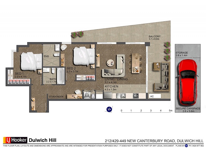 212/429-449 New Canterbury Road, Dulwich Hill NSW 2203 Floorplan