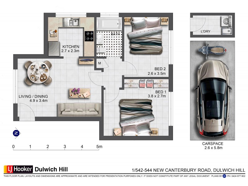 1/542 New Canterbury Road, Dulwich Hill NSW 2203 Floorplan