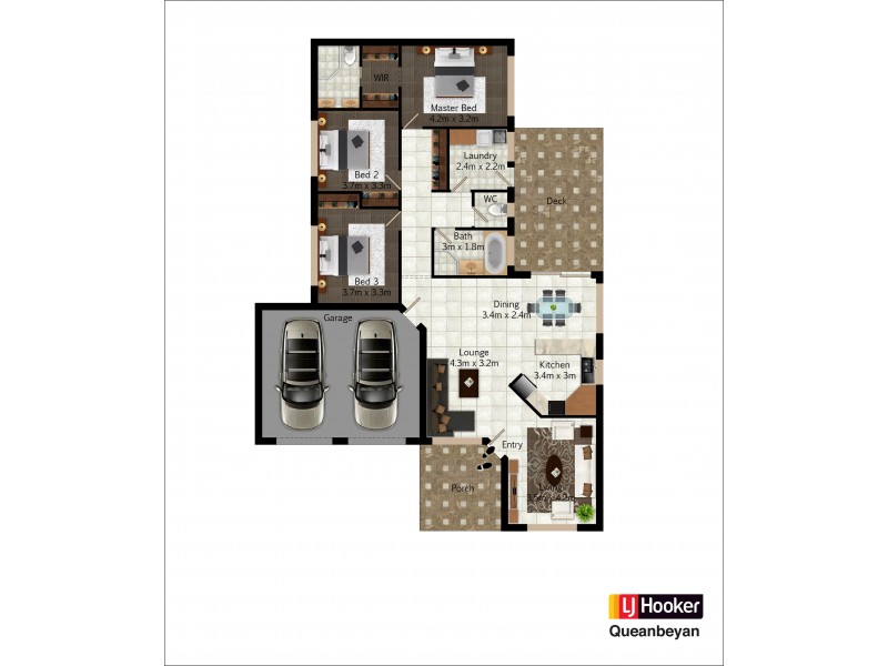 19 Thomas Royal Gardens, Queanbeyan NSW 2620 Floorplan