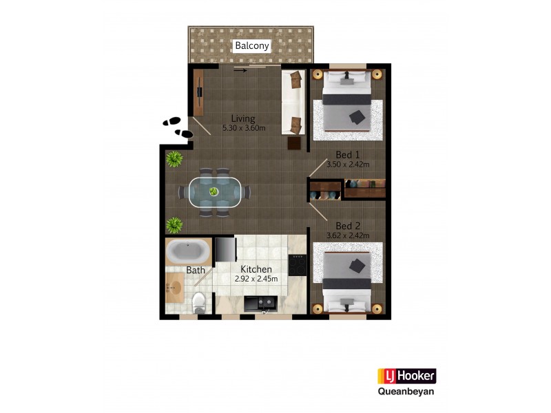17/1 Mowatt Street, Queanbeyan NSW 2620 Floorplan