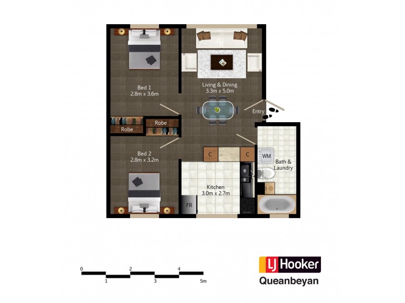 18/12 Morisset Street, Queanbeyan NSW 2620 Floorplan