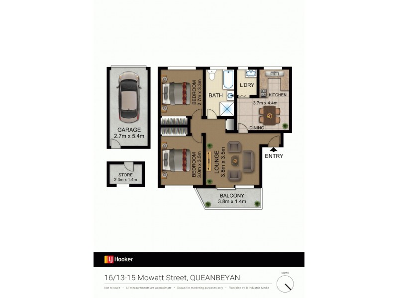 16/13-15 Mowatt Street, Queanbeyan NSW 2620 Floorplan